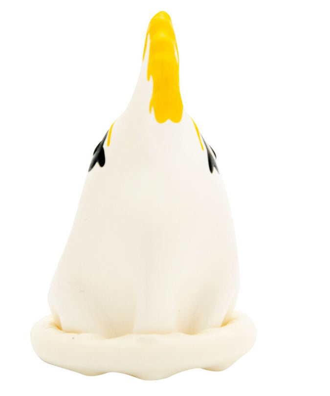 CONDOMERIE - HANDPAINTED NOVELTY CONDOMS PARROT WHITE