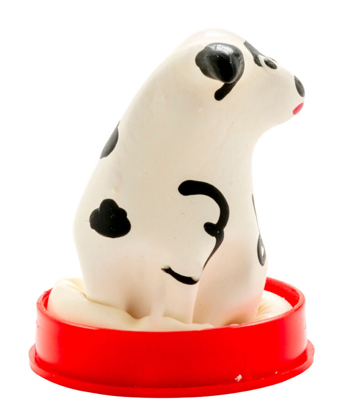 CONDOMERIE - HANDGESCHILDERDE NIEUWIGHEIDSCONDOMS DALMATISCHE HOND