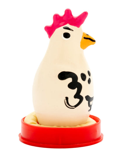 CONDOMERIE - HANDPAINTED NOVELTY CONDOMS COCKY ROOSTER CONDOMERIE - HANDPAINTED NOVELTY CONDOMS COCKY ROOSTER
