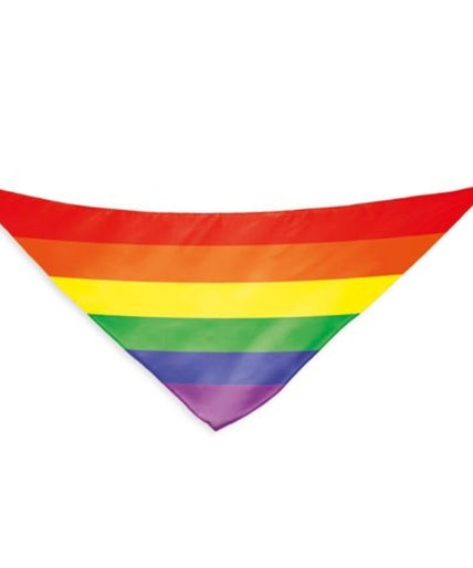 PRIDE - RAINBOW FLAG TRIANGULAR COTTON SCARF PRIDE - RAINBOW FLAG TRIANGULAR COTTON SCARF