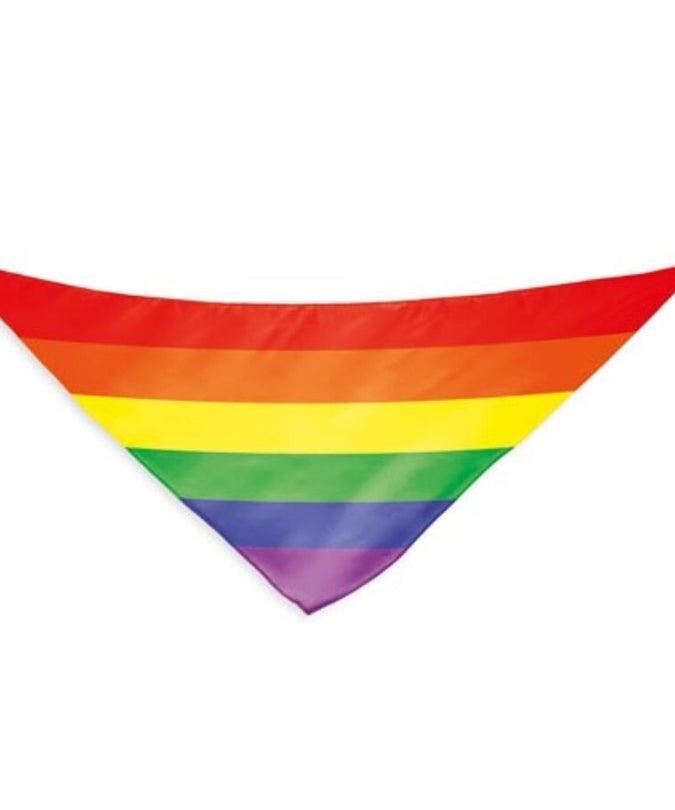 PRIDE - REGENBOOGVLAG DRIEHOEKIGE KATOENEN SJAAL