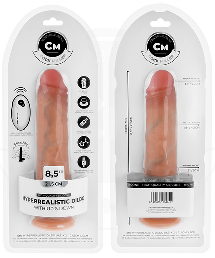 COCK MILLER - HYPER-REALISTIC DILDO WITH SUCTION CUP AND THRUSTING WITH REMOTE CONTROL 21.5 CM COCK MILLER - HYPER-REALISTIC DILDO WITH SUCTION CUP AND THRUSTING WITH REMOTE CONTROL 21.5 CM