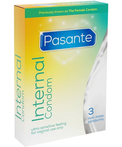 PASANTE - INTERN CONDOOM NIET-LATEX 3 STUKS PASANTE - INTERN CONDOOM NIET-LATEX 3 STUKS