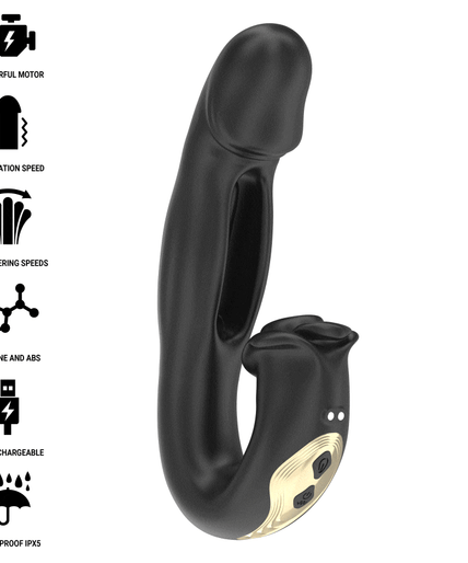 IBIZA - ROSE VIBRATOR FLICKING EFFECT AND CLIT STIMULATOR IBIZA - ROSE VIBRATOR FLICKING EFFECT AND CLIT STIMULATOR