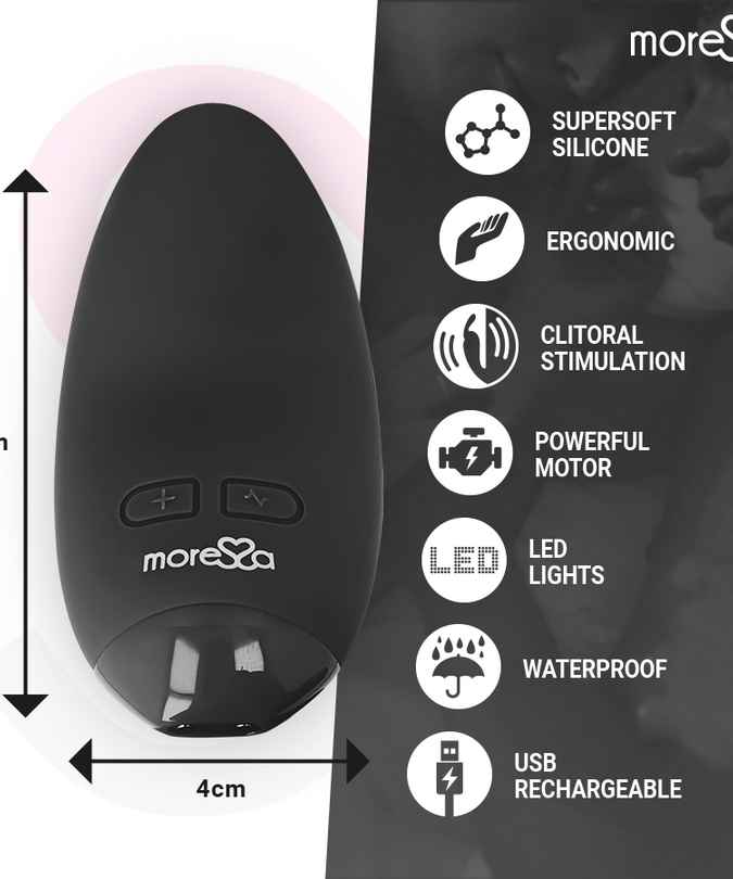 MORESSA - BLOSSOM ZWARTE VIBRATOR