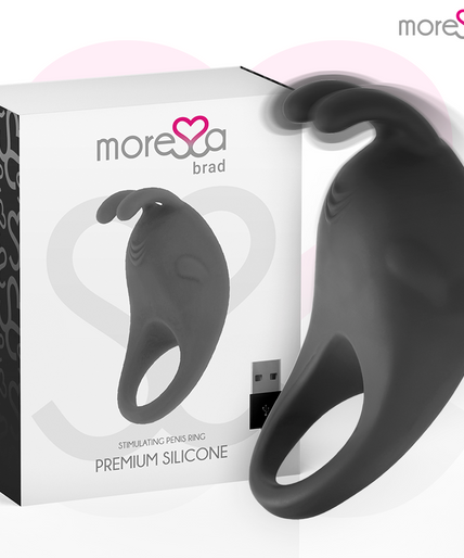 MORESSA - BRAD PREMIUM SILICONE RECHARGEABLE BLACK MORESSA - BRAD PREMIUM SILICONE RECHARGEABLE BLACK