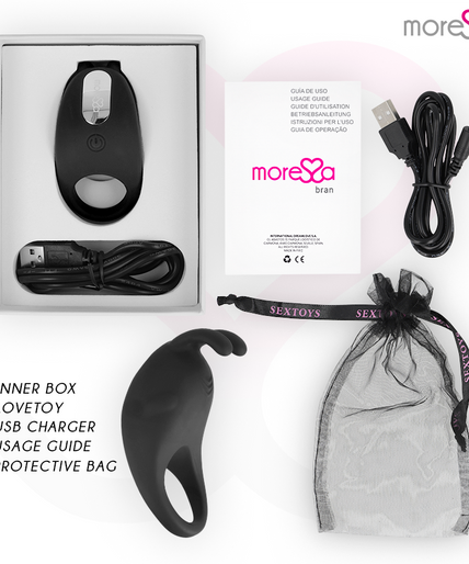 MORESSA - BRAD PREMIUM SILICONE RECHARGEABLE BLACK MORESSA - BRAD PREMIUM SILICONE RECHARGEABLE BLACK