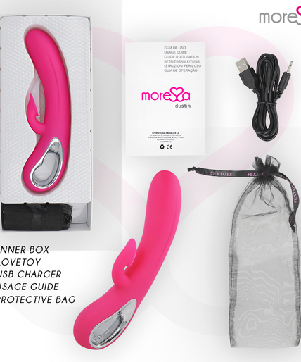 MORESSA - DUSTIN CLITORAL SUCTION AND POWERFUL VIBRATION PREMIUM SILICONE RECHARGEABLE MORESSA - DUSTIN CLITORAL SUCTION AND POWERFUL VIBRATION PREMIUM SILICONE RECHARGEABLE