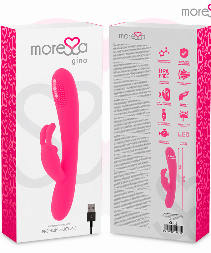 MORESSA - GINO PREMIUM SILICONE OPLAADBAAR