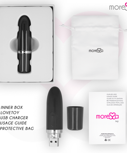 MORESSA - IVY VIBRATOR STIMULATOR TRAVEL BLACK MORESSA - IVY VIBRATOR STIMULATOR TRAVEL BLACK