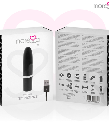 MORESSA - IVY VIBRATOR STIMULATOR TRAVEL BLACK MORESSA - IVY VIBRATOR STIMULATOR TRAVEL BLACK