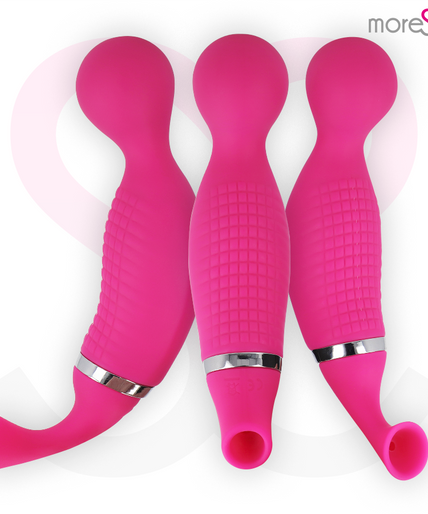 MORESSA - KIRK DUO SUCTION + MULTI-PERFORMANCE MASSAGER PREMIUM SILICONE RECHARGEABLE MORESSA - KIRK DUO SUCTION + MULTI-PERFORMANCE MASSAGER PREMIUM SILICONE RECHARGEABLE