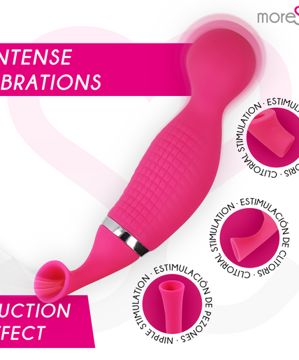 MORESSA - KIRK DUO SUCTION + MULTI-PERFORMANCE MASSAGER PREMIUM SILICONE RECHARGEABLE MORESSA - KIRK DUO SUCTION + MULTI-PERFORMANCE MASSAGER PREMIUM SILICONE RECHARGEABLE
