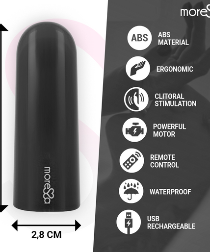 MORESSA - NIX VIBRATOR REMOTE CONTROL BLACK MORESSA - NIX VIBRATOR REMOTE CONTROL BLACK