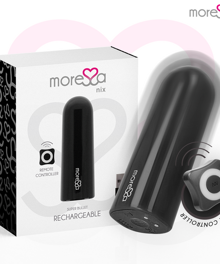 MORESSA - NIX VIBRATOR REMOTE CONTROL BLACK MORESSA - NIX VIBRATOR REMOTE CONTROL BLACK