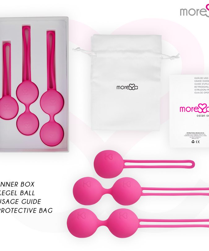 MORESSA - OSIAN SET PREMIUM SILICONE ROZE (Osian One - 51 g | Osian Two - 101 g | Osian Three 85 g)