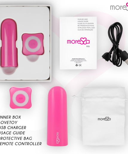 MORESSA - NIX VIBRATOR REMOTE CONTROL PINK MORESSA - NIX VIBRATOR REMOTE CONTROL PINK