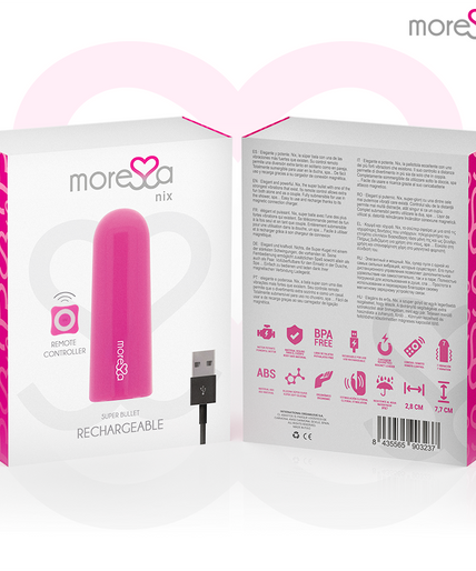 MORESSA - NIX VIBRATOR REMOTE CONTROL PINK MORESSA - NIX VIBRATOR REMOTE CONTROL PINK