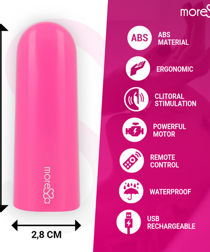 MORESSA - NIX VIBRATOR REMOTE CONTROL PINK MORESSA - NIX VIBRATOR REMOTE CONTROL PINK