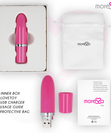 MORESSA - IVY VIBRATOR STIMULATOR TRAVEL PINK MORESSA - IVY VIBRATOR STIMULATOR TRAVEL PINK