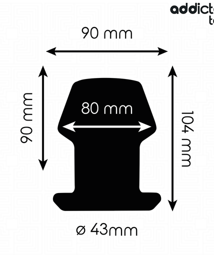 ADDICTED TOYS - EXTREME HOLLOW ANAL PLUG SILICONE SIZE L 10.4 CM ADDICTED TOYS - EXTREME HOLLOW ANAL PLUG SILICONE SIZE L 10.4 CM