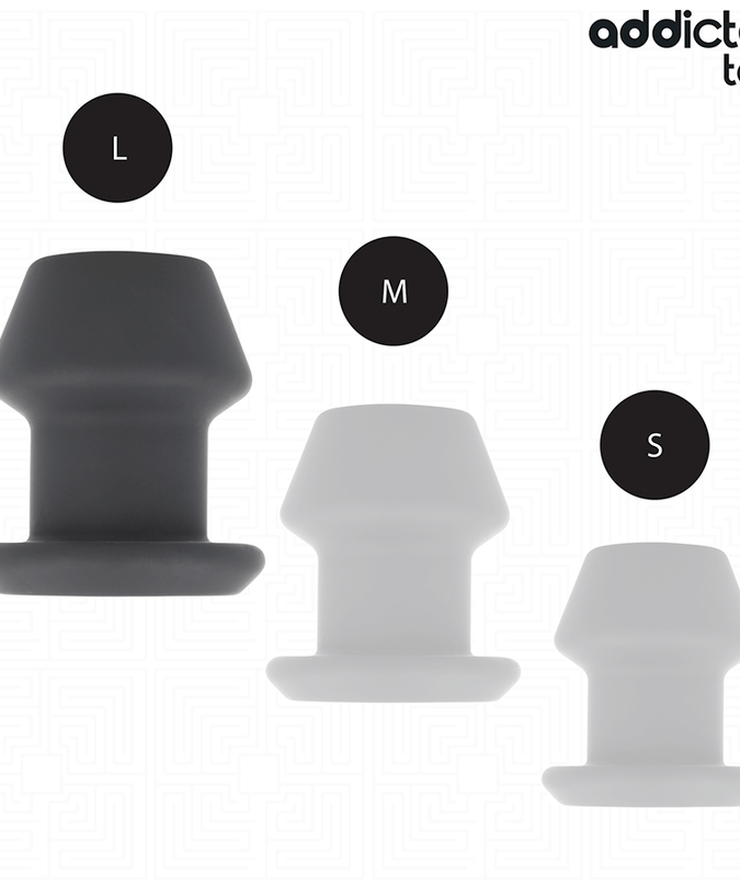 ADDICTED TOYS - EXTREME HOLLOW ANAL PLUG SILICONE SIZE L 10.4 CM