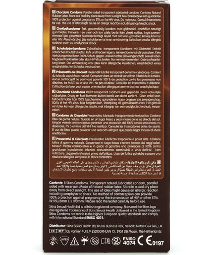 SKINS - CHOCOLATE PREMIUM CONDOMS PACK 8 SKINS - CHOCOLATE PREMIUM CONDOMS PACK 8