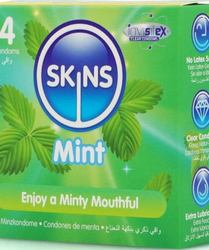 SKINS - MINT PREMIUM CONDOMS PAK 4