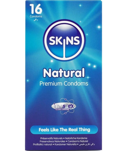 SKINS - NATURAL PREMIUM CONDOMS PACK 16 SKINS - NATURAL PREMIUM CONDOMS PACK 16