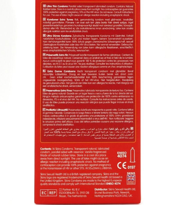 Skins – Ultra Thin Core Condoms Pack 16