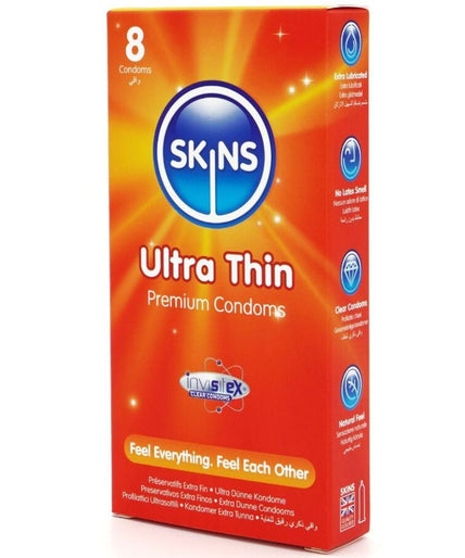 SKINS - ULTRADUNNE PREMIUM CONDOMS PAK 8 SKINS - ULTRADUNNE PREMIUM CONDOMS PAK 8