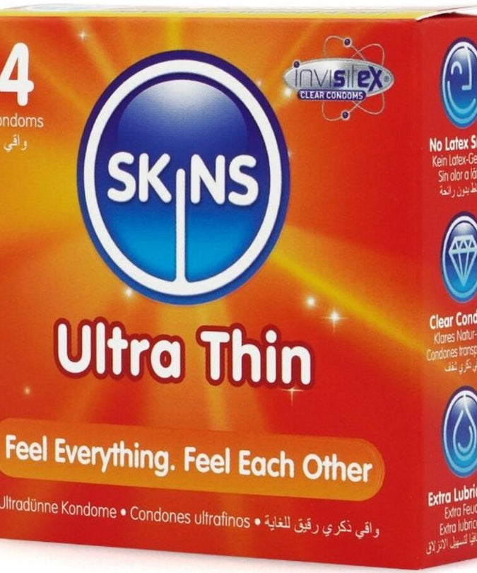 SKINS - ULTRA DUNNE PREMIUM CONDOMS PAK 4