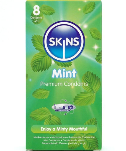 SKINS - MINT PREMIUM CONDOMS PACK 8 SKINS - MINT PREMIUM CONDOMS PACK 8