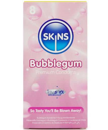 SKINS - BUBBLEGUM PREMIUM CONDOMS PACK 8 SKINS - BUBBLEGUM PREMIUM CONDOMS PACK 8