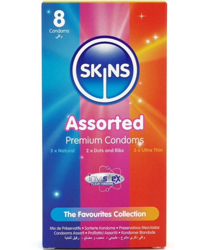 SKINS - VERPAKKING MET ASSORTI PREMIUM CONDOMS 8