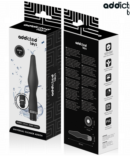 ADDICTED TOYS - ANAAL REINIGER MET UNIVERSELE ADAPTER MODEL 2 ADDICTED TOYS - ANAAL REINIGER MET UNIVERSELE ADAPTER MODEL 2