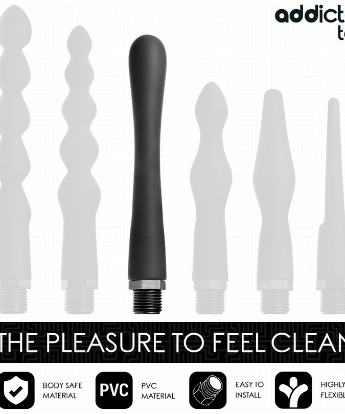 ADDICTED TOYS - ANAALE REINIGER MET UNIVERSELE ADAPTER MODEL 4