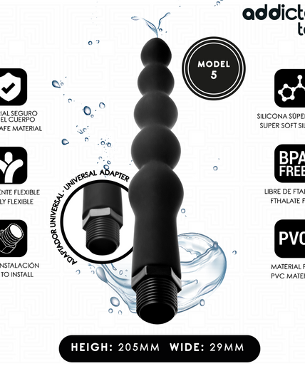 ADDICTED TOYS - ANAL CLEANER WITH UNIVERSAL ADAPTER MODEL 5 ADDICTED TOYS - ANAL CLEANER WITH UNIVERSAL ADAPTER MODEL 5