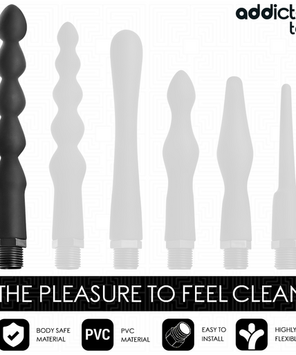 ADDICTED TOYS - ANALREINIGER MET UNIVERSELE ADAPTER MODEL 6 ADDICTED TOYS - ANALREINIGER MET UNIVERSELE ADAPTER MODEL 6