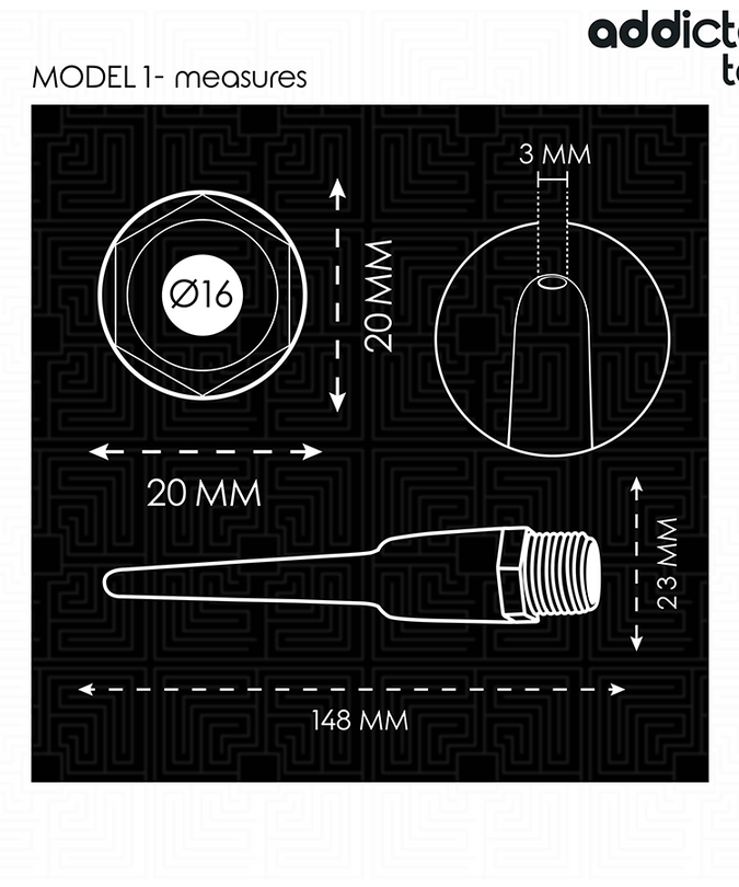 ADDICTED TOYS - ANAL CLEANER WITH UNIVERSAL ADAPTER MODEL 1
