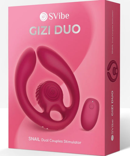 SNAIL VIBE - GIZI DUO COUPLES STIMULATOR REMOTE CONTROL BURGUNDY SNAIL VIBE - GIZI DUO COUPLES STIMULATOR REMOTE CONTROL BURGUNDY