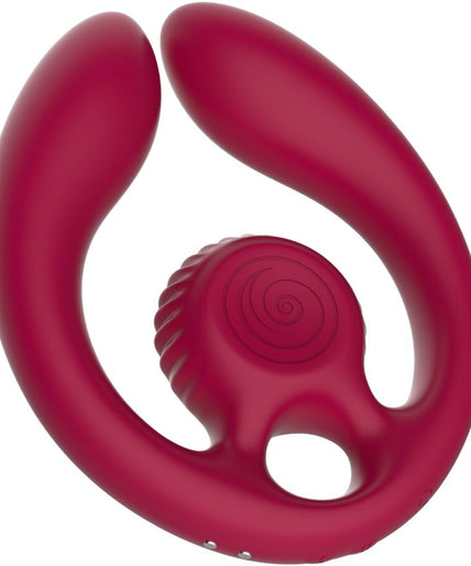 SNAIL VIBE - GIZI DUO COUPLES STIMULATOR REMOTE CONTROL BURGUNDY SNAIL VIBE - GIZI DUO COUPLES STIMULATOR REMOTE CONTROL BURGUNDY