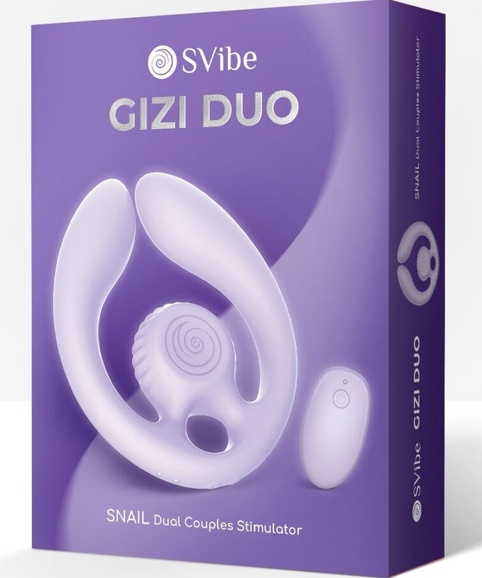 SNAIL VIBE - GIZI DUO COUPLES STIMULATOR REMOTE CONTROL LILAC