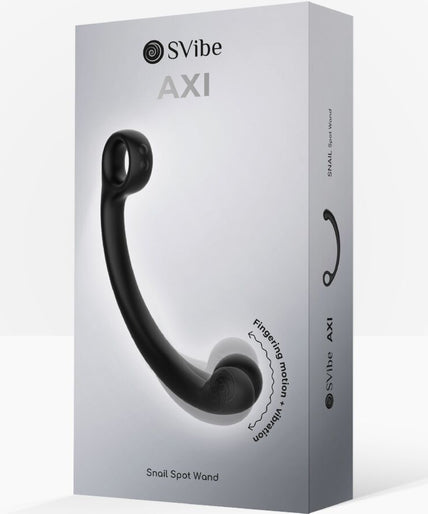 SNAIL VIBE - AXI VIBRATING MASSAGE WAND BLACK SNAIL VIBE - AXI VIBRATING MASSAGE WAND BLACK
