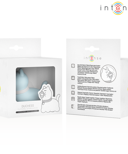 INTENSE - DUCHESS STIMULATOR WITH ROTATING TONGUE 360º BLUE INTENSE - DUCHESS STIMULATOR WITH ROTATING TONGUE 360º BLUE