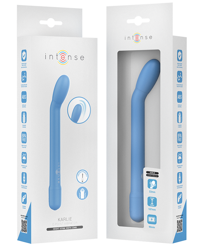 INTENSE - KARLIE OPLAADBARE G-SPOT STIMULATOR BLAUW