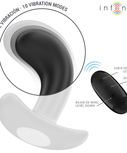 INTENSE - CHANDLER ANAL PLUG 10 VIBRATIONS BLACK REMOTE CONTROL INTENSE - CHANDLER ANAL PLUG 10 VIBRATIONS BLACK REMOTE CONTROL