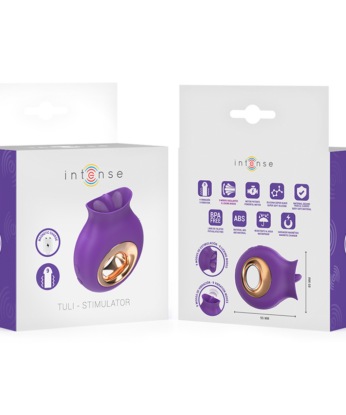 INTENSE - TULI CLITORISSTIMULATOR 9 TRILLINGEN & 9 OSCILLATIES PAARS