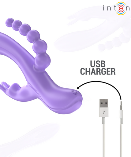 INTENSE - MIKO TRIPLE VIBRATOR RABBIT & STIMULATOR & ANAL 7 VIBRATIONS PURPLE INTENSE - MIKO TRIPLE VIBRATOR RABBIT & STIMULATOR & ANAL 7 VIBRATIONS PURPLE