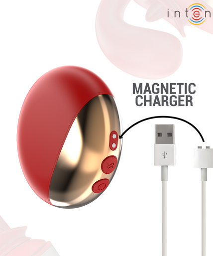 INTENSE - MARIAH VIBRATOR & STIMULATOR IN U SHAPE 10 VIBRATIONS RED INTENSE - MARIAH VIBRATOR & STIMULATOR IN U SHAPE 10 VIBRATIONS RED